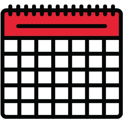 Calendar icon indicating projected year-over-year growth in mechanical thrombectomy
