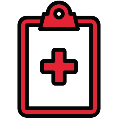 Medical chart icon indicating protocol variability across DVT risk profiles